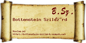 Bottenstein Szilárd névjegykártya